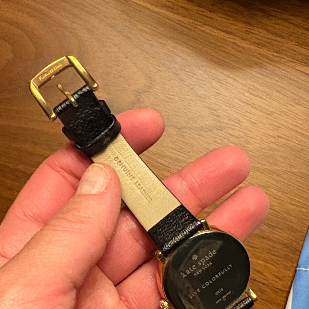 Kate Spade Black and Gold Watch - Picture 4 of 4